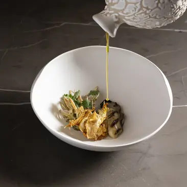 IRADR Carpaccio Di Carciofi Violetti Della Puglia E Ostriche